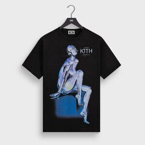 Kith for Nanzuka Gallery Sorayama Model A Stitch Tee Black Size Large  Confirmed